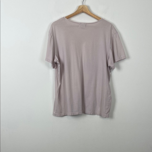 FLAX Short Sleeve Pullover Women's XL V-Neck Casual Fit Mauve Pink T Shirt Top - Picture 5 of 9